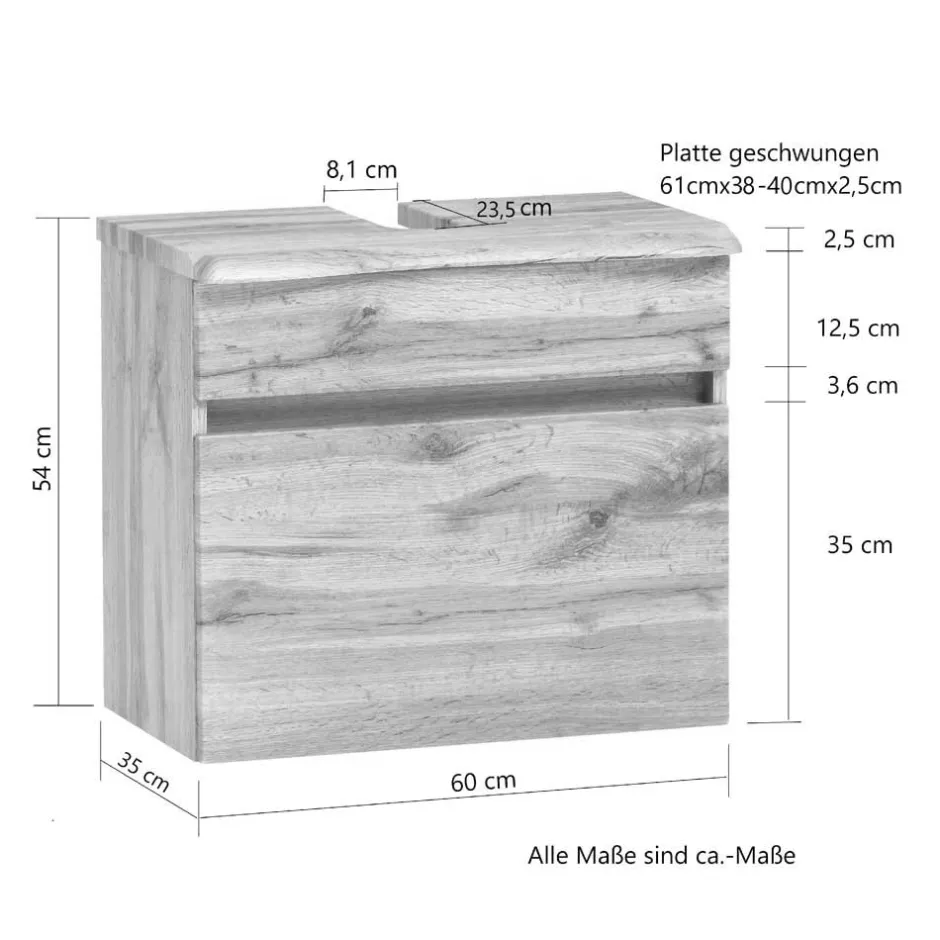 Wohnen Badezimmerblock Schrank Set - Agiruan (vierteilig)