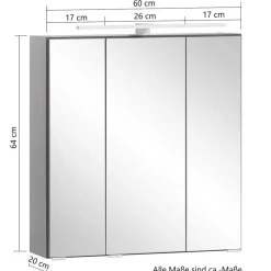 Wohnen Badezimmerblock Schrank Set - Agiruan (vierteilig)