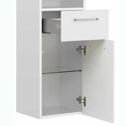 Badezimmer-Hochschrank in Weiß - Estateas^Wohnen Online