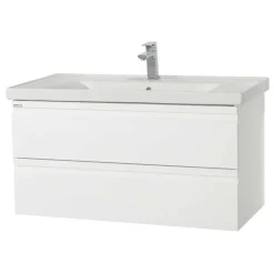 Badezimmermöbel Block in Weiß - Departo (vierteilig)^Wohnen New