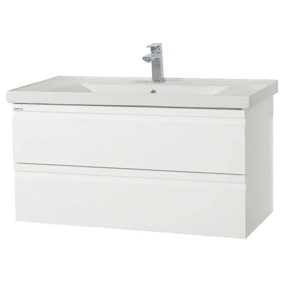 Badezimmermöbel Block in Weiß - Departo (vierteilig)^Wohnen New