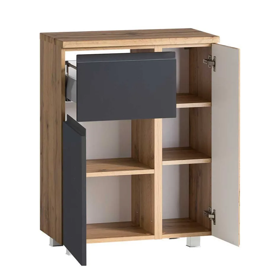 Wohnen Badezimmermöbel Block Set - Jambi (vierteilig)