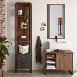 Wohnen Badezimmermöbel im Industry und Loft Stil - Forawas (dreiteilig)