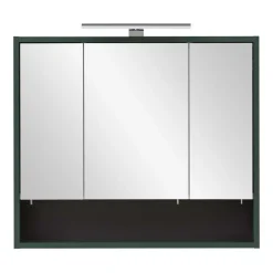 Wohnen Badezimmermöbel in Dunkelgrün & Gold - Aqua (dreiteilig)