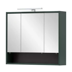 Wohnen Badezimmermöbel in Dunkelgrün & Gold - Aqua (dreiteilig)