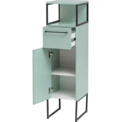 Wohnen Badezimmermöbel Kombi in Mint mit Anthrazit - Esdrus (dreiteilig)