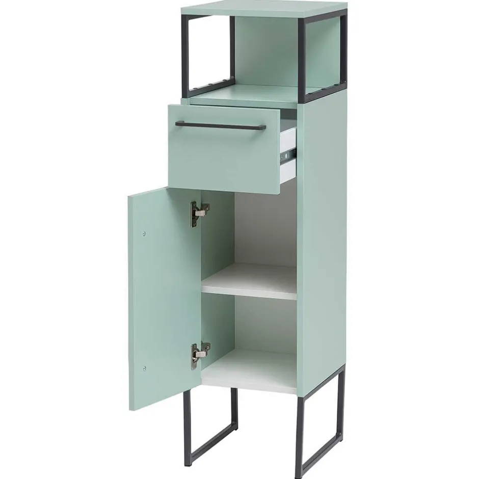 Wohnen Badezimmermöbel Kombi in Mint mit Anthrazit - Esdrus (dreiteilig)