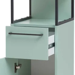 Wohnen Badezimmermöbel Kombi in Mint mit Anthrazit - Esdrus (dreiteilig)