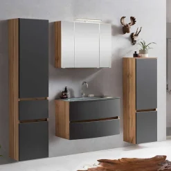 Wohnen Badezimmermöbel Kombination zweifarbig - Larutta (vierteilig)