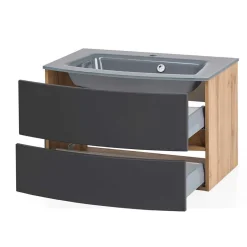 Wohnen Badezimmermöbel Kombination zweifarbig - Larutta (vierteilig)