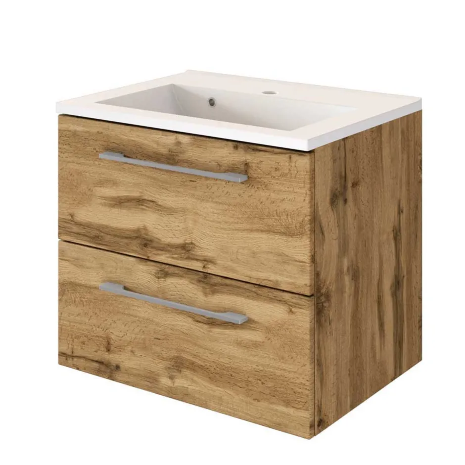 Wohnen Badezimmermöbel Set 90 cm breit - Lemnas (dreiteilig)