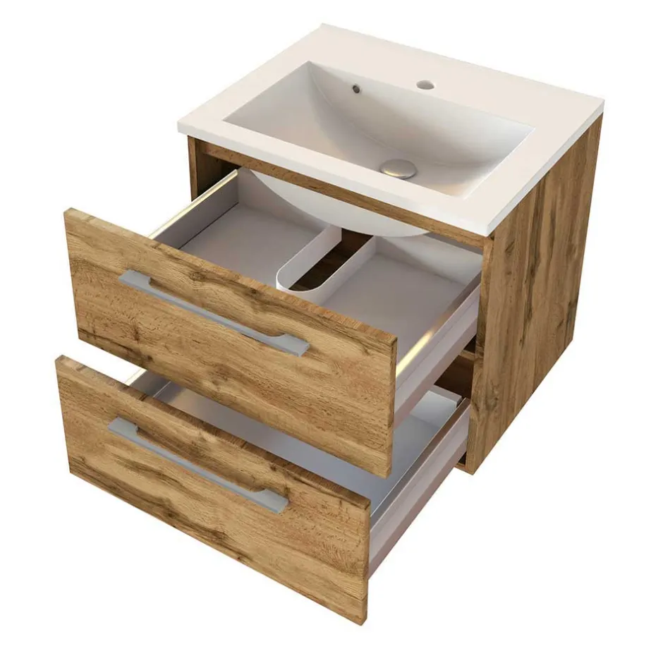 Wohnen Badezimmermöbel Set 90 cm breit - Lemnas (dreiteilig)