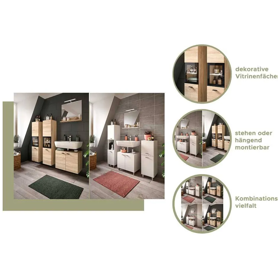 Wohnen Badezimmermöbel Set - Harmone (dreiteilig)