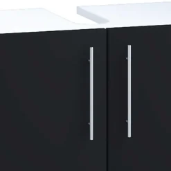 Badezimmermöbel Set in Weiß Schwarz - Cranies I (vierteilig)^Wohnen Hot