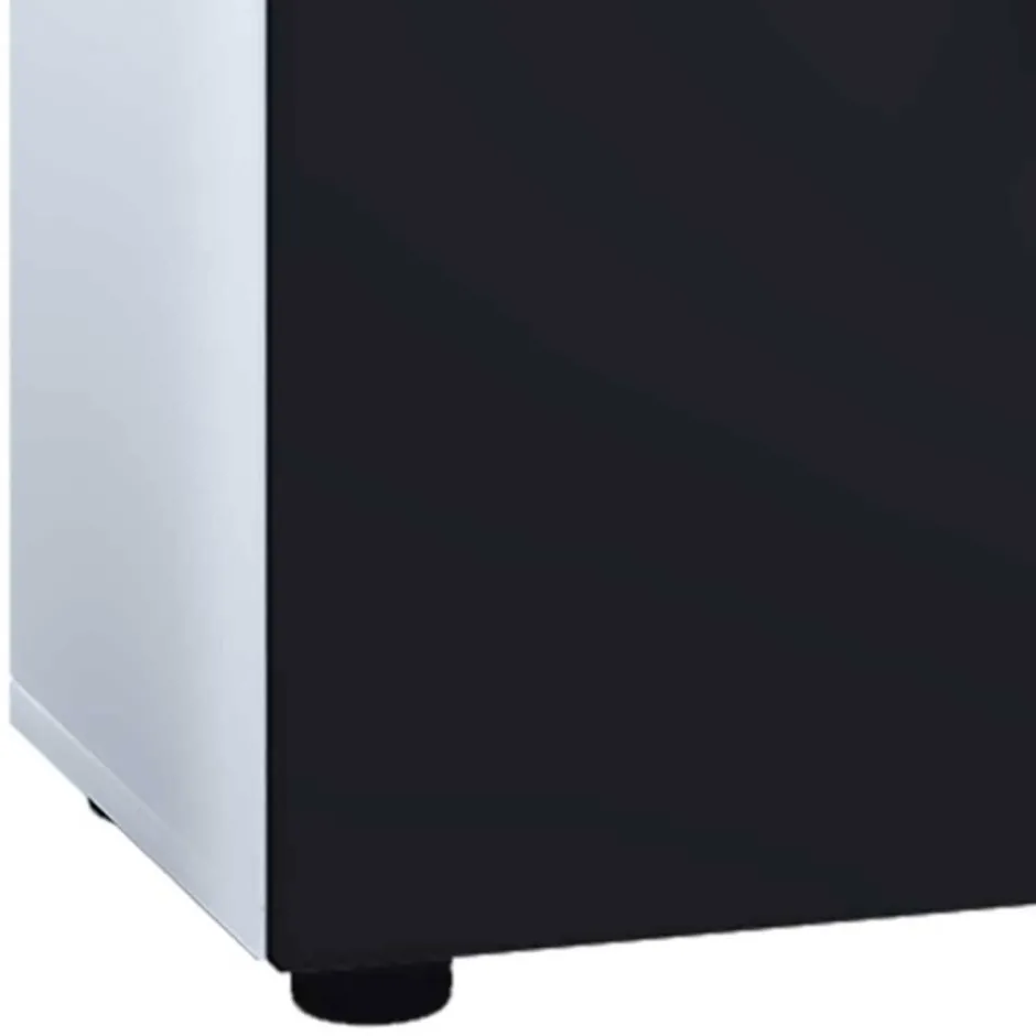 Badezimmermöbel Set in Weiß Schwarz - Cranies I (vierteilig)^Wohnen Hot