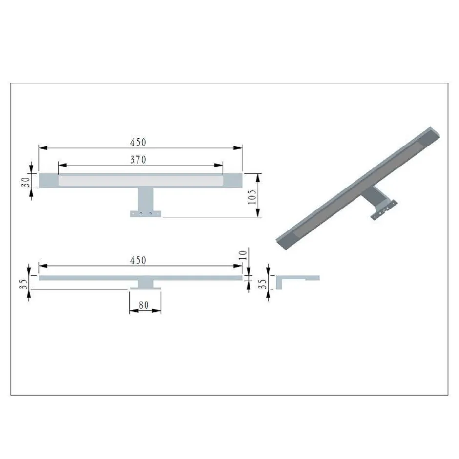 Wohnen Badezimmermöbel Waschplatz Kombination - Crystoga (dreiteilig)