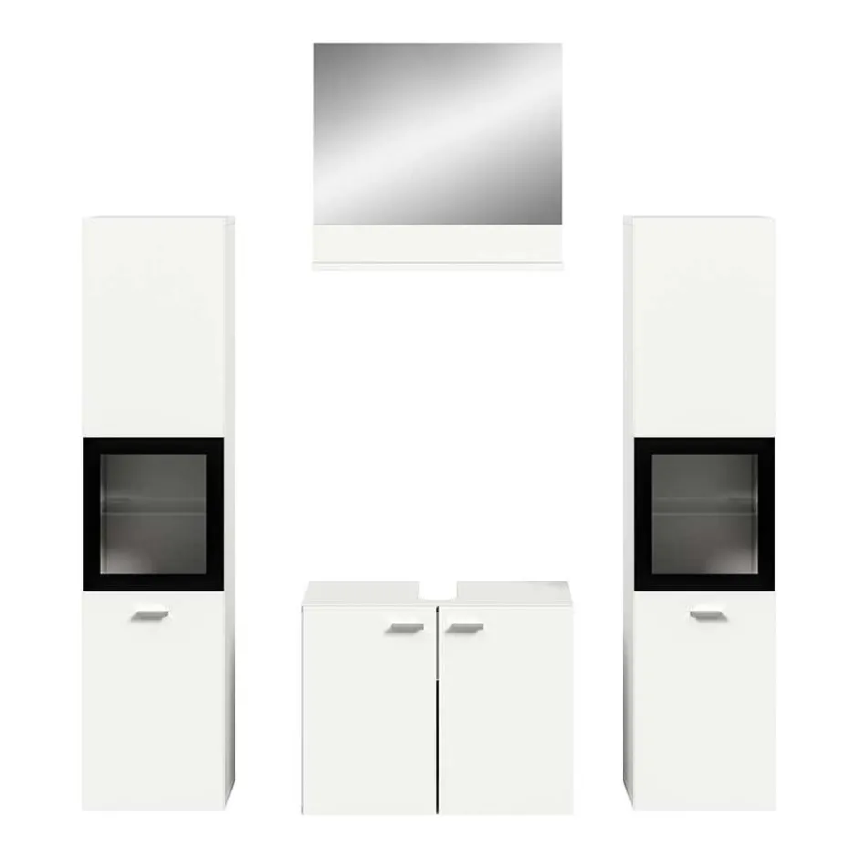 Wohnen Badezimmermöbel-Kombi in Weiß - Harmone (vierteilig)