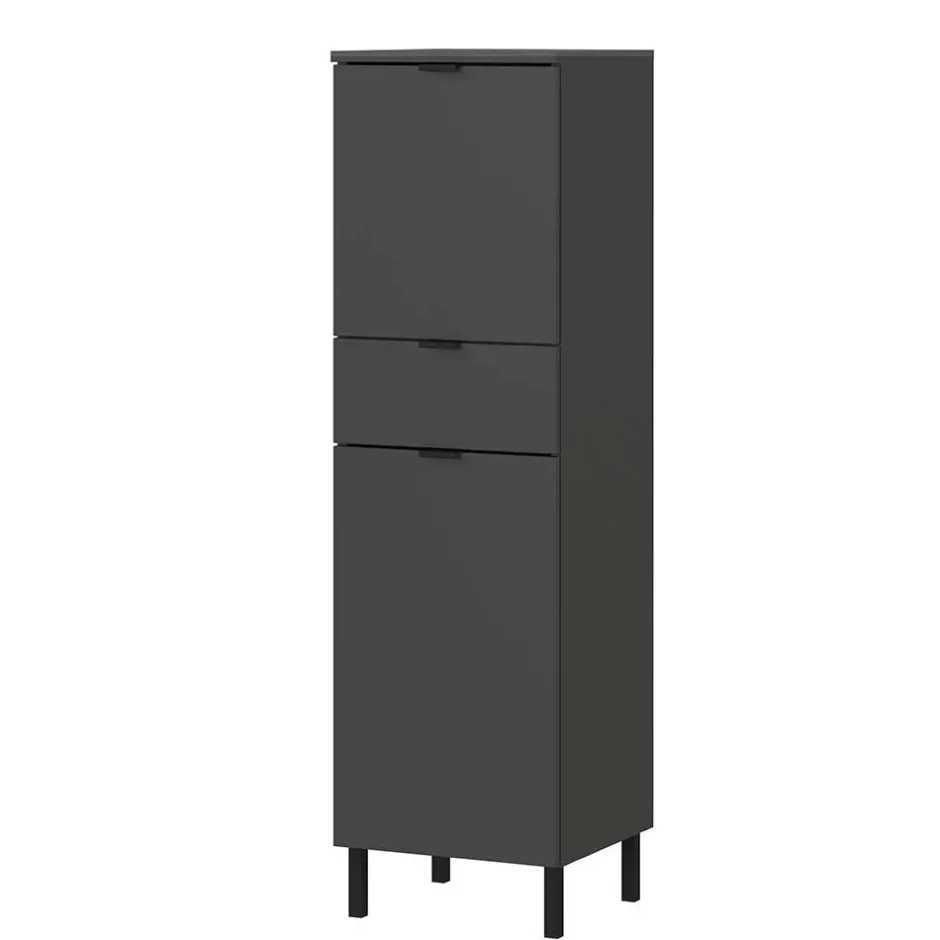 Badezimmermöbel-Set in Dunkelgrau - Quado (dreiteilig)^Wohnen Online