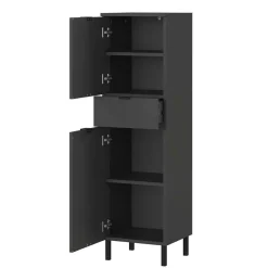 Badezimmermöbel-Set in Dunkelgrau - Quado (dreiteilig)^Wohnen Online