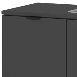 Badezimmermöbel-Set in Dunkelgrau - Quado (dreiteilig)^Wohnen Online