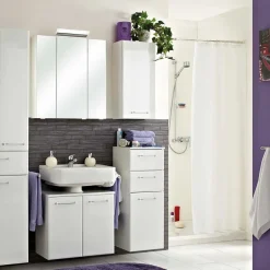 Badezimmer-Oberschrank in Weiß - Estateas^Wohnen Hot