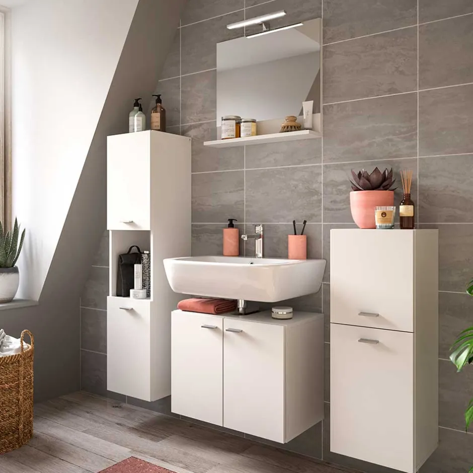 Wohnen Badezimmerschrank in Weiß - Harmone
