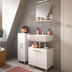 Wohnen Badezimmerschrank in Weiß - Harmone