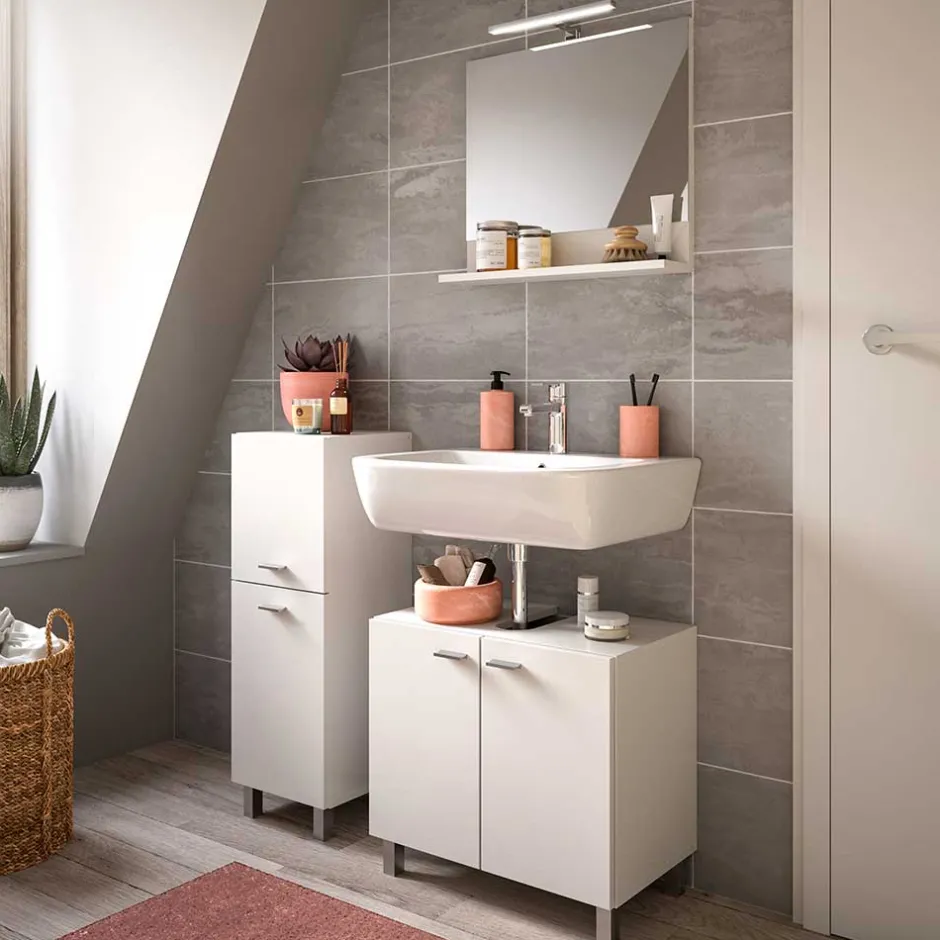 Wohnen Badezimmerschrank in Weiß - Harmone