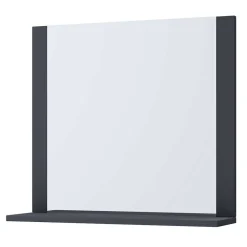 Badezimmerspiegel mit Ablage in Anthrazit - Luzern^Wohnen New