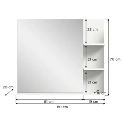 Badezimmerspiegel mit Ablagen - Hihat^Wohnen Sale