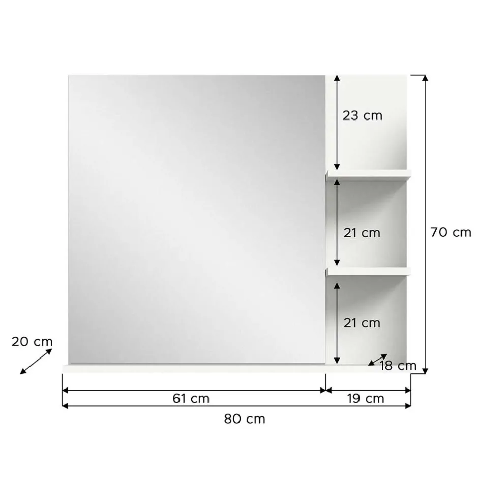 Badezimmerspiegel mit Ablagen - Hihat^Wohnen Sale