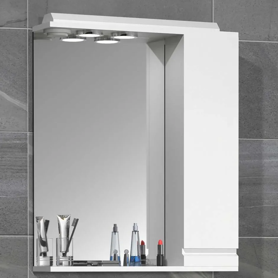 Badezimmerspiegel mit Seitenschrank und Ablage - Departo^Wohnen Hot