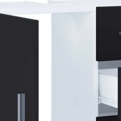 Wohnen Badkommode fürs Waschbecken in Schwarz Weiß - Musone