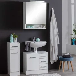 Badmöbel Basis-Set in Weiß - Skiranov (dreiteilig)^Wohnen Discount