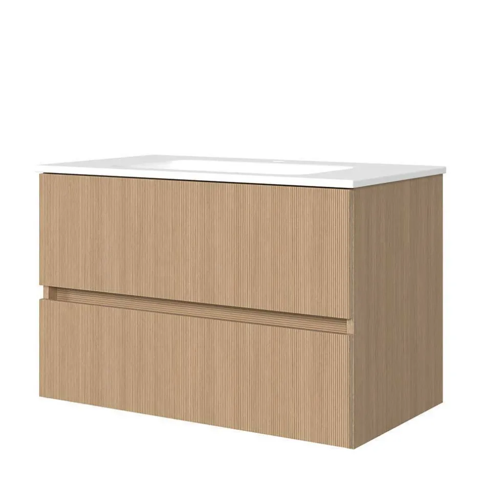 Badmöbel Block Einzelmöbel Set - Leitha (fünfteilig)^Wohnen New