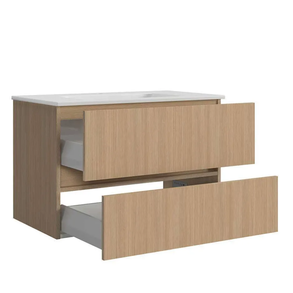 Badmöbel Block Einzelmöbel Set - Leitha (fünfteilig)^Wohnen New