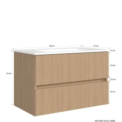 Badmöbel Block Einzelmöbel Set - Leitha (fünfteilig)^Wohnen New