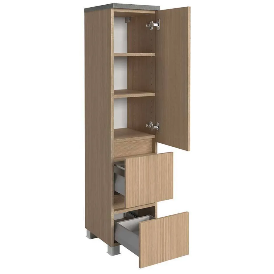 Badmöbel Block Einzelmöbel Set - Leitha (fünfteilig)^Wohnen New