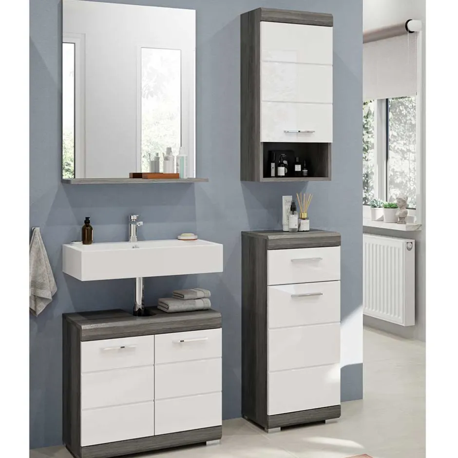 Badmöbel Einrichtung komplett - Nancys (vierteilig)^Wohnen Outlet