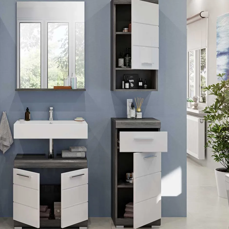 Badmöbel Einrichtung komplett - Nancys (vierteilig)^Wohnen Outlet