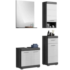 Badmöbel Einrichtung komplett - Nancys (vierteilig)^Wohnen Outlet