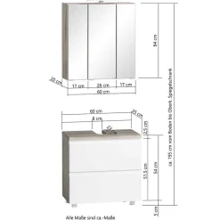 Wohnen Badmöbel im Modernen Stil Set - Eight (fünfteilig)