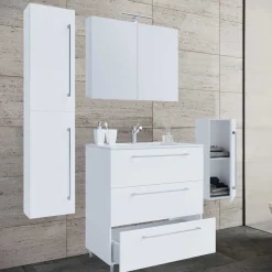 Wohnen Badmöbel im Set 126 cm breit - Ipsum (vierteilig)