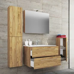 Badmöbel Kombination - Wandmontage - Karin (vierteilig)^Wohnen Online