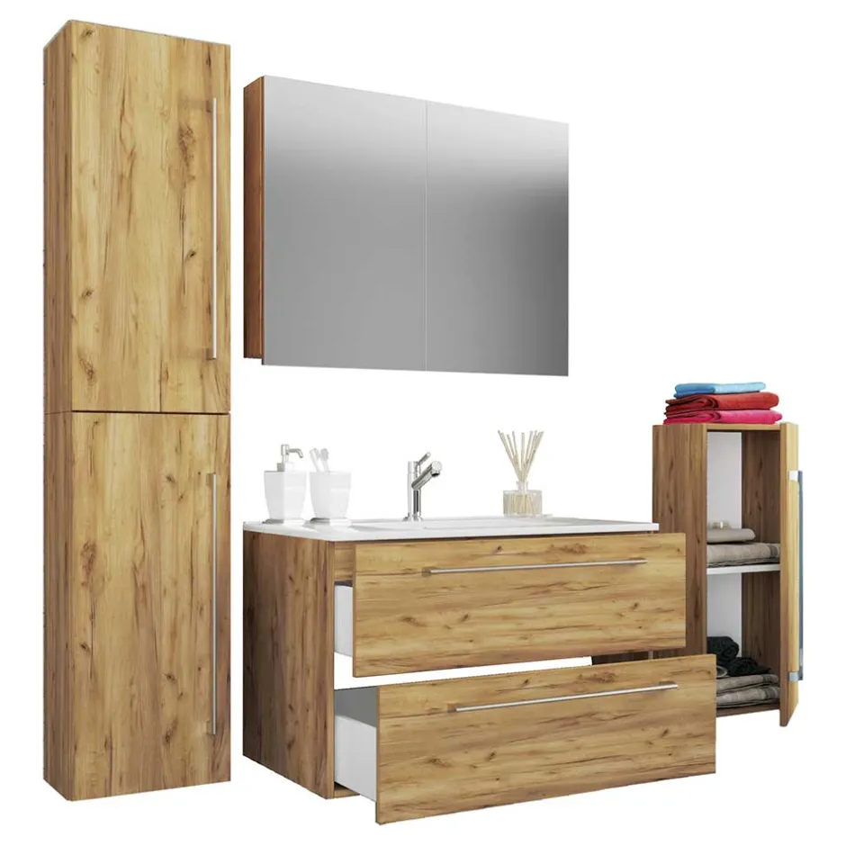Badmöbel Kombination - Wandmontage - Karin (vierteilig)^Wohnen Online