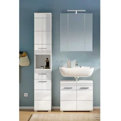 Wohnen Badmöbel Kombination Hochglanz - Whale (dreiteilig)