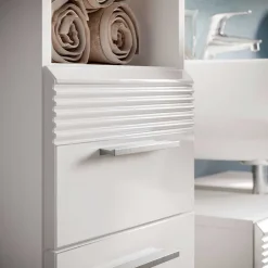 Wohnen Badmöbel Kombination Hochglanz - Whale (dreiteilig)