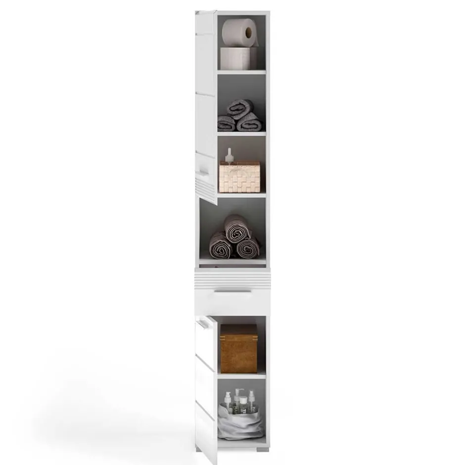 Wohnen Badmöbel Kombination Hochglanz - Whale (dreiteilig)