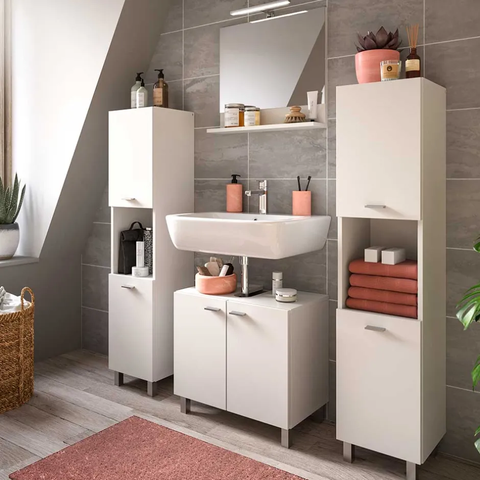 Badmöbel Kombination in Weiß - Harmone (vierteilig)^Wohnen Best