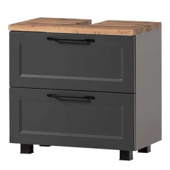 Wohnen Badmöbel Kombination zweifarbig - Novelya (fünfteilig)